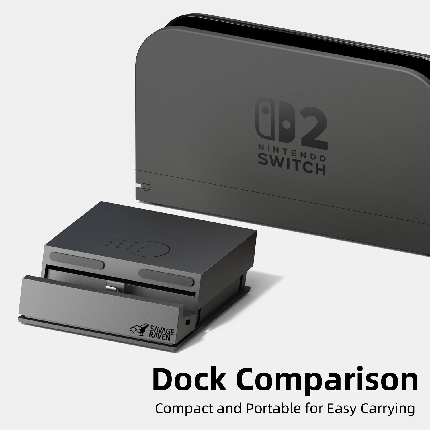 Savage Raven by Skull & Co. Jumpgate Dock USB C Hub Portable Stand Docking Station for Nintendo Switch 2 and OLED Deals 4 U   Deals 4 U