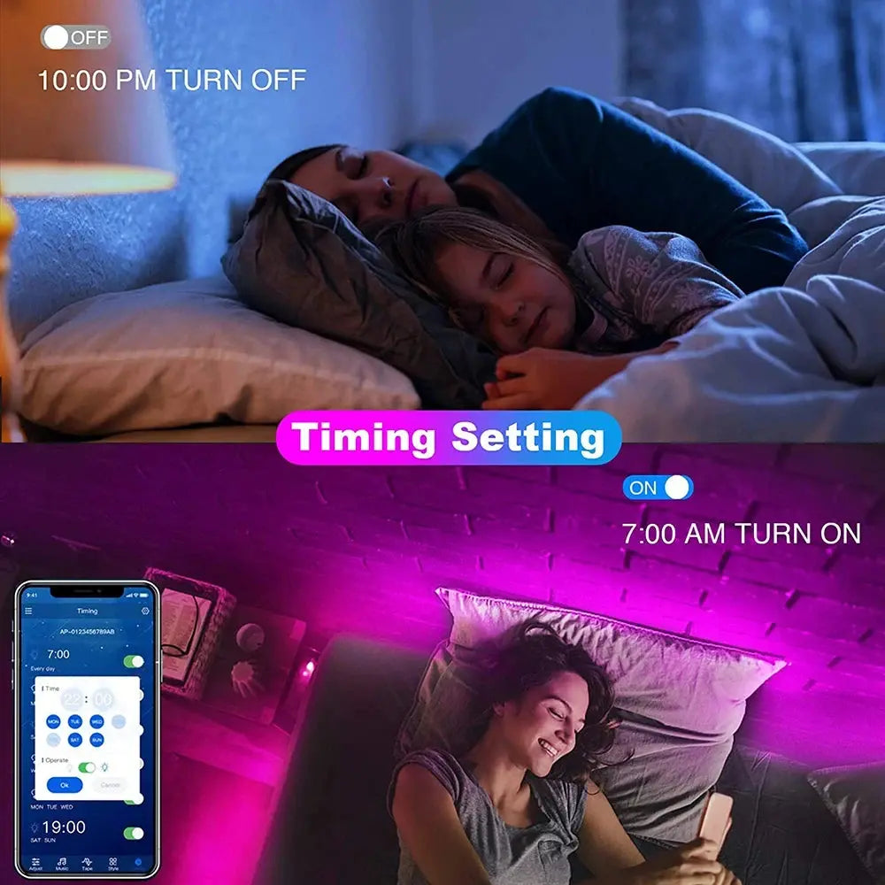 RGB LED Light Strip Lights USB 5V TV Backlight Atmosphere Lights APP Remote Control Flexible Lamp Tape Christmas Party Light Deals 4 U  RGB Hexagon Wall Lights Deals 4 U