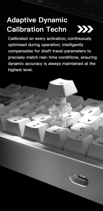 Darmoshark KT35 Mechanical Gaming Keyboard Aluminum Alloy One-Handed Keypad Magnetic Axis Wired Hot Swap Keyboard Macro Driver Deals 4 U  Streaming Equipment Deals 4 U