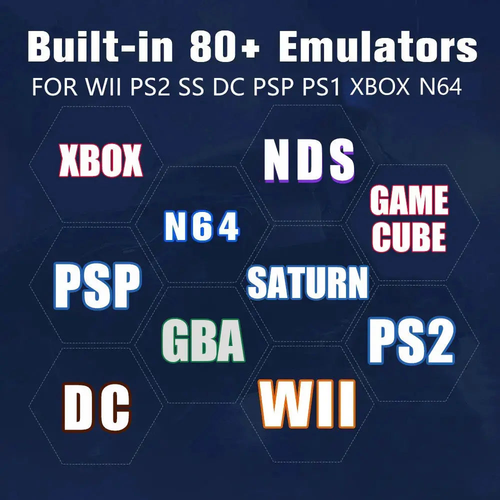 Plug-and-Play NEW Retro Gaming Device 70000+ Games for Wii PS2 DC PSP GAMECUBE 2T Loaded X8 Console Windows 11 Children's Gift Deals 4 U  Gaming Accessories Deals 4 U