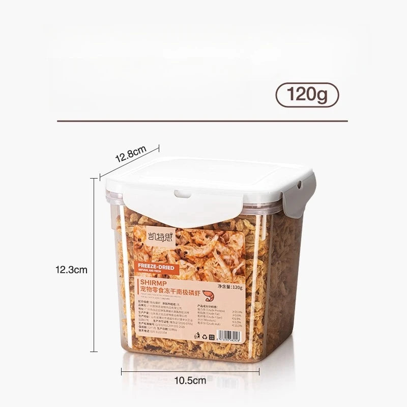 Premium Freeze-Dried Krill Cat Treats - Healthy & Nutritious Snacks for Pet Dental Health Deals 4 U   Deals 4 U