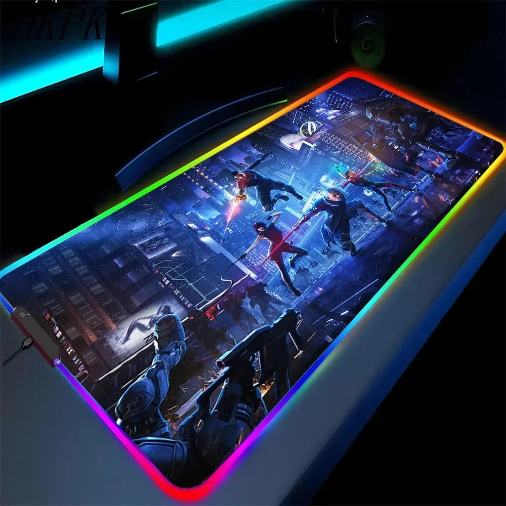 Black Mouse Pad Asus Rgb Gaming Mause Mat Anime Mats Gamer Rug Pc Xxl Cute Pads Large Game Keyboard Carpet Backlight Mousepad Deals 4 U  Gaming Accessories Deals 4 U