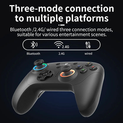ANBERNIC RG P01 Retro Games Controller Wired/Wireless Bluetooth RGB Hall Effect Joystick XBOX Gamepad for PC Android IOS Steam Deals 4 U   Deals 4 U