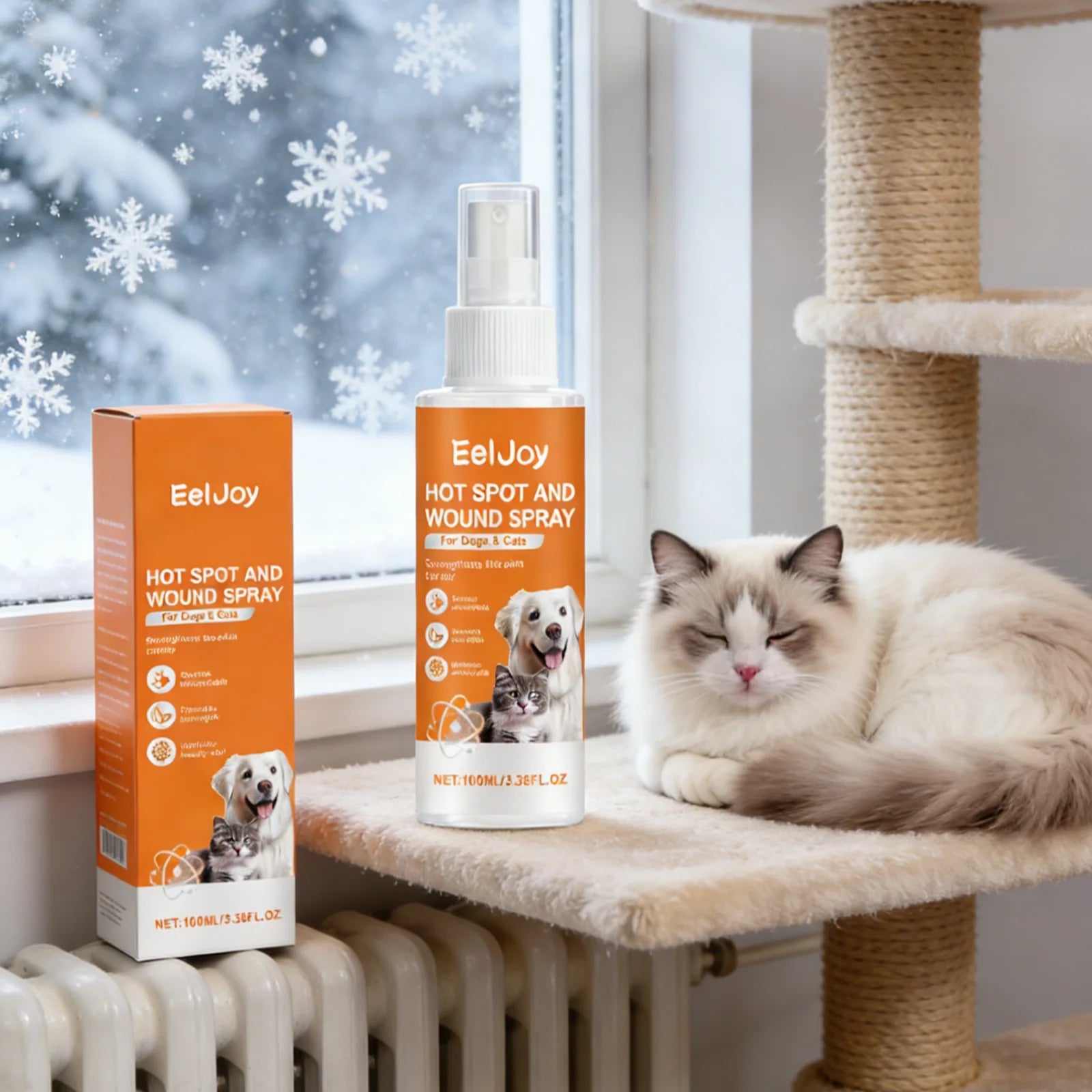 EelJoy Pet Skin Care Spray for Dog Cat Calm Redness Relieve Dryness Moisture Barrier Natural Ingredients Gentle Pet Shield Spray Deals 4 U   Deals 4 U