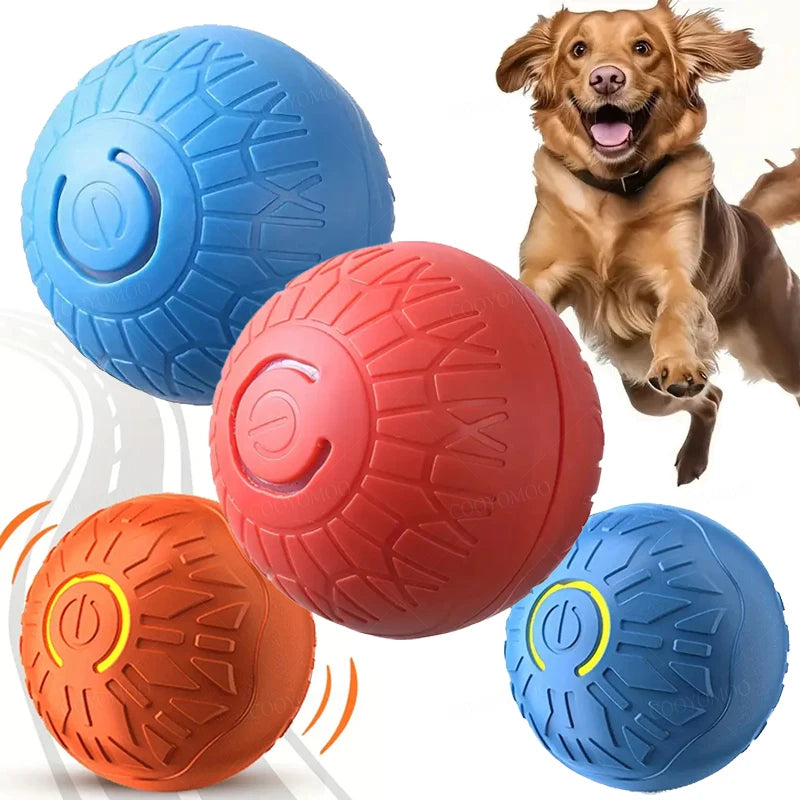 Smart Dog Toy Ball Automatic Interactive Pet Electronic Rolling USB Rechargeable Moving Bouncing for Puppy to Large dog Chew Toy Deals 4 U   Deals 4 U