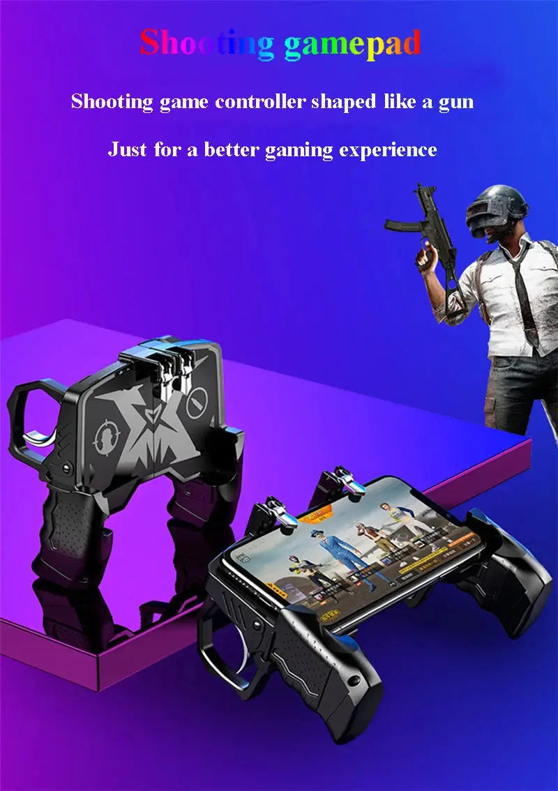 Metal Pubg Controller Joystick For Pubg Mobile Trigger Gamepad For iPhone Android Phone Smartphone Shooting Game Deals 4 U  Gaming Accessories Deals 4 U