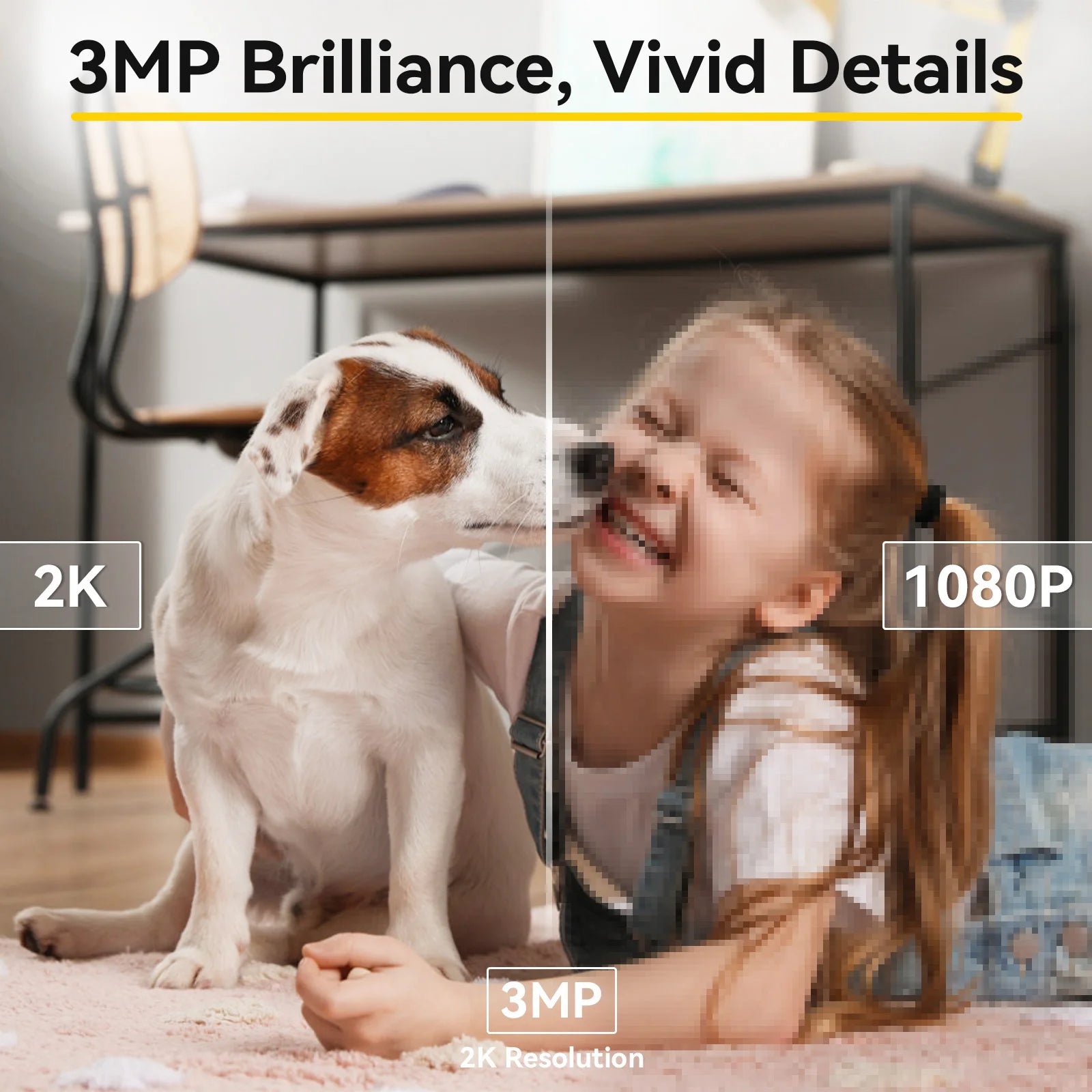 Boykeep 2K Pet Dog Camera with Phone App, 5G/2.4GHz WiFi Indoor Security Baby Camera, 360° Pan & Tilt, 2-Way Audio, Night Vision Deals 4 U   Deals 4 U