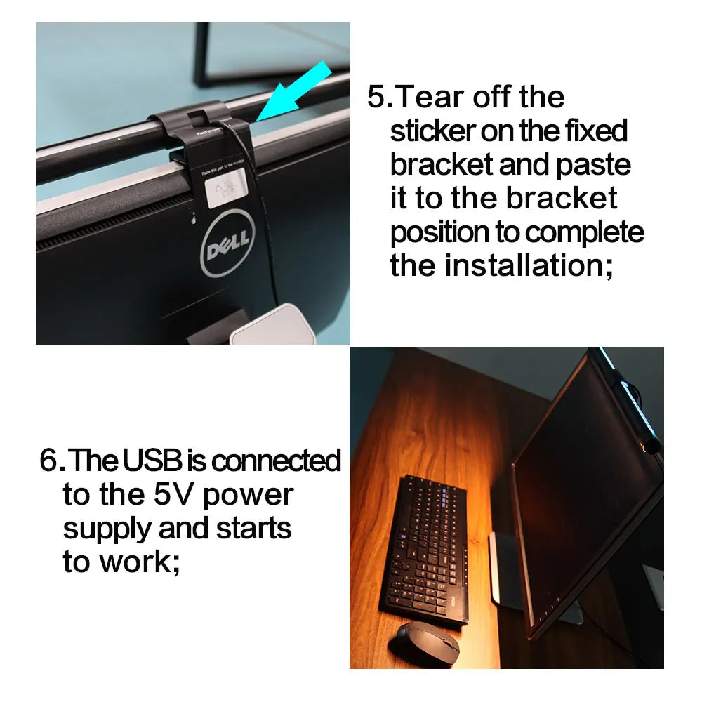 RGB CCT Led Monitor Light Bar for Computer Gaming Lights Bar Monitor Screen Hanging Lighting USB Dimmable Desk Lamp Atmosphere