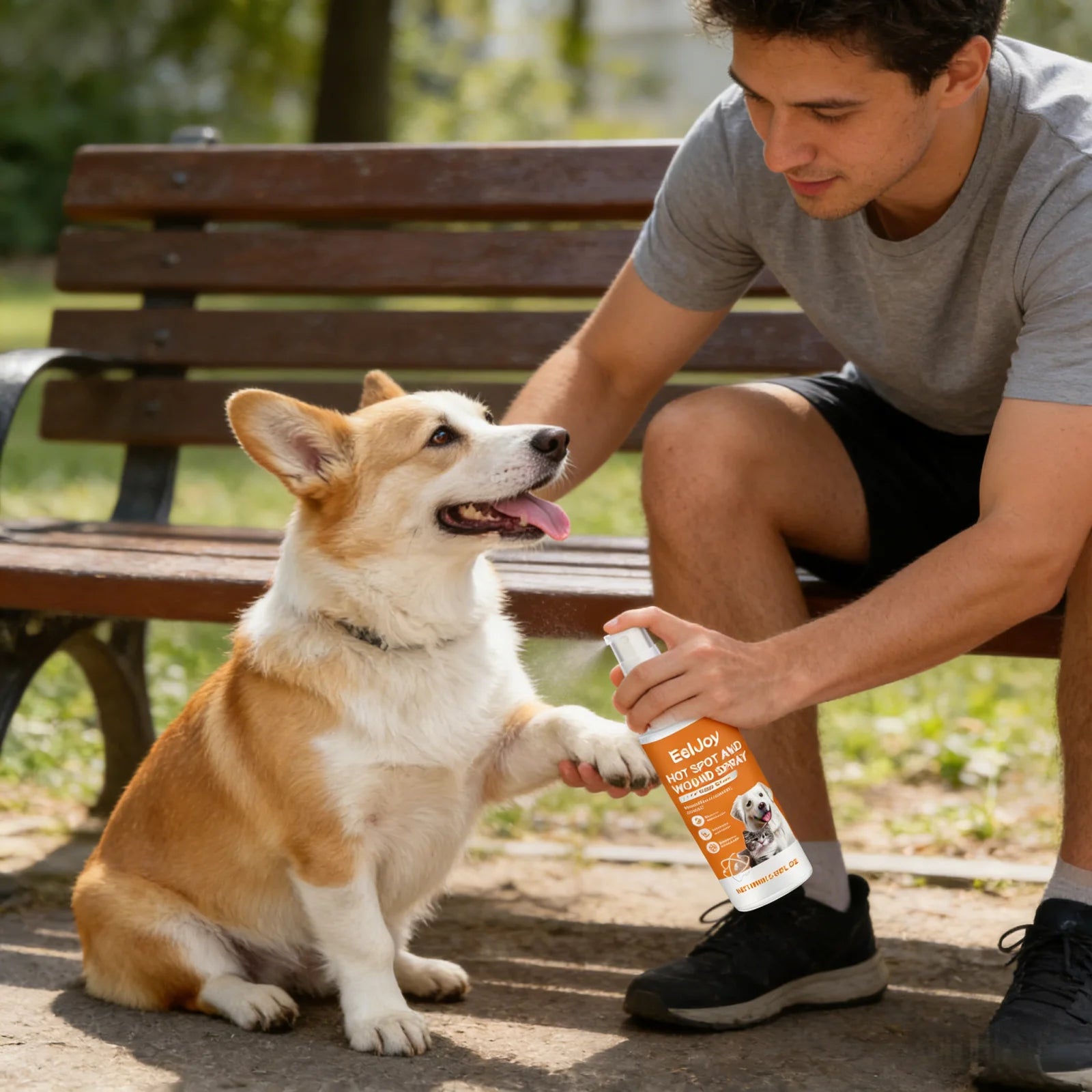 EelJoy Pet Skin Care Spray for Dog Cat Calm Redness Relieve Dryness Moisture Barrier Natural Ingredients Gentle Pet Shield Spray Deals 4 U   Deals 4 U
