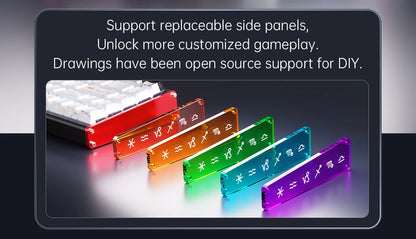 AJAZZ ALUX68 Magnetic Shaft Aluminum Alloy Esports Magnetic switch keyboard RGB hot-swappable DIY wired macro mode Hall effect