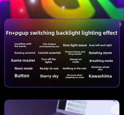 AULA HERO 68HE Magnetic Switch Gaming Keyboard RT0.01 E-sports Customize RGB Wired Mechanical Keyboard Ergonomics Accessories
