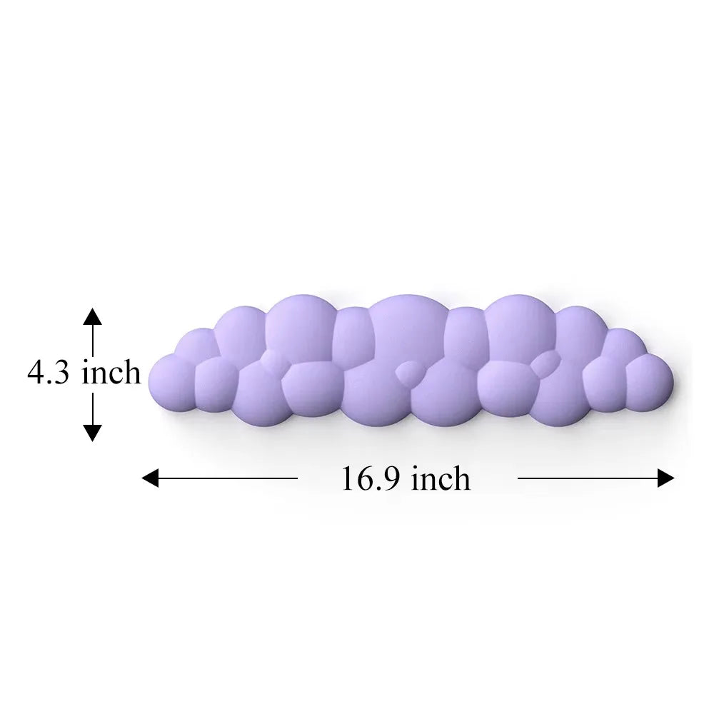 Keyboard Cloud Wrist Rest Pad Anti-Slip Desk Mat Memory Foam Palm Rest Ergonomic Mouse Pad Typing Wrist Rest for Office