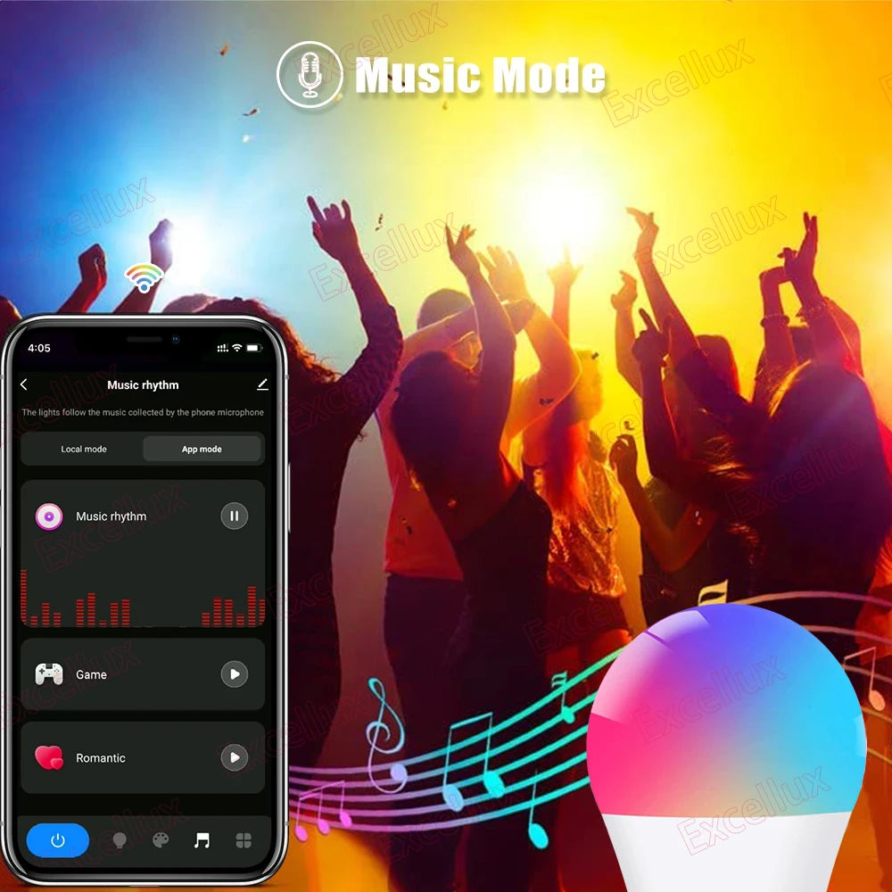 Tuya E27 Led Lamp App Control Bluetooth /WiFi Led Light Bulbs 15W RGB CW WW Smart Bulb Works With Amazon Alexa Google Assistant Deals 4 U   Deals 4 U