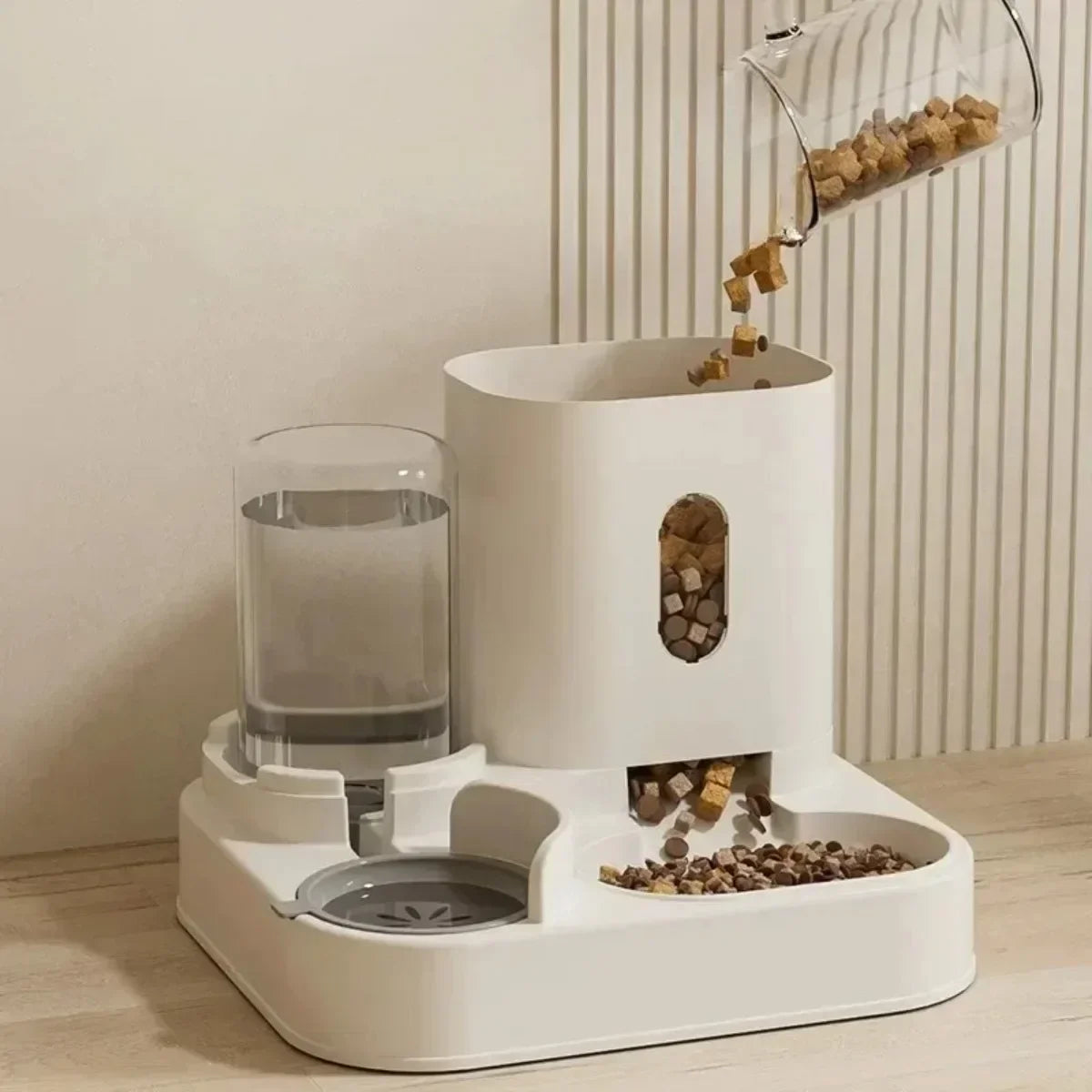 Automatic Feeder Dog Cat Food Bowl With Water Fountain Large Capacity Pet Food Storage Dispenser Container Puppy Pet Accessories Deals 4 U   Deals 4 U