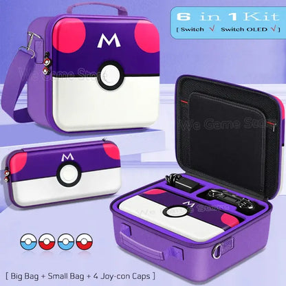 Travel Carrying Case For Nintendo Switch OLED Console Gaming Accessories High Quality Portable Storage Messenger Bag Hard Shell Deals 4 U  Console Accessories Deals 4 U