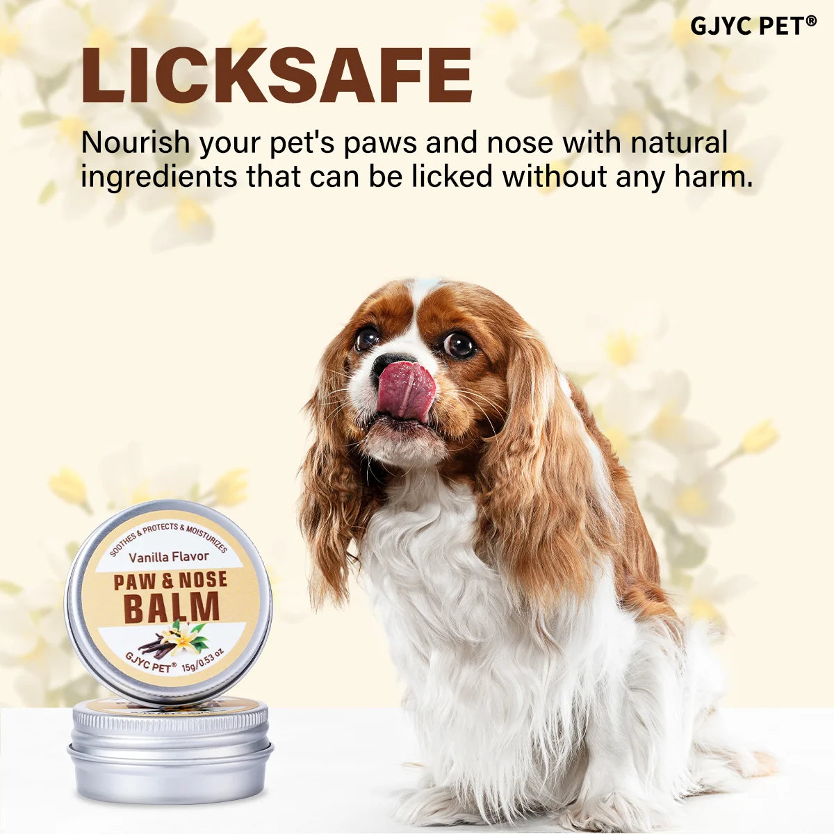 Pet Paw & Nose Balm Dog Cat Vanilla Scent Moisturizing Soothing Anti-Cracking Repairing Dry Cracked Natural Moisturizer Deals 4 U   Deals 4 U