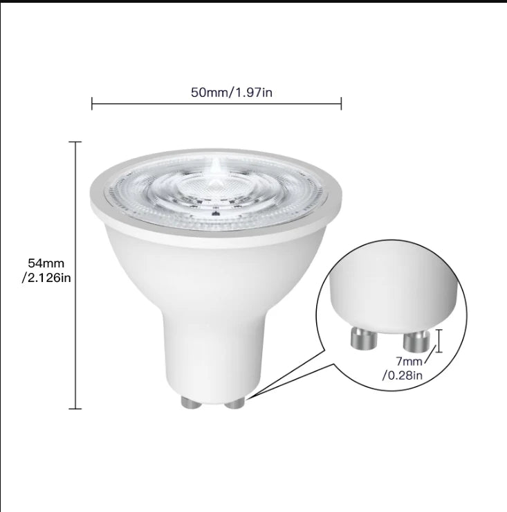 MOES Tuya ZigBee GU10 Smart LED Bulbs RGB C+W White Dimmable Lamps Smart Life APP Control Light Bulbs Voice Alexa/Google Deals 4 U   Deals 4 U