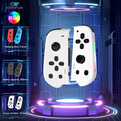 GAMINJA Wireless Joypad Controller for Switch Game Console with RGB Lamp L/R Handle Grip Wake up Screenshot Function Deals 4 U   Deals 4 U