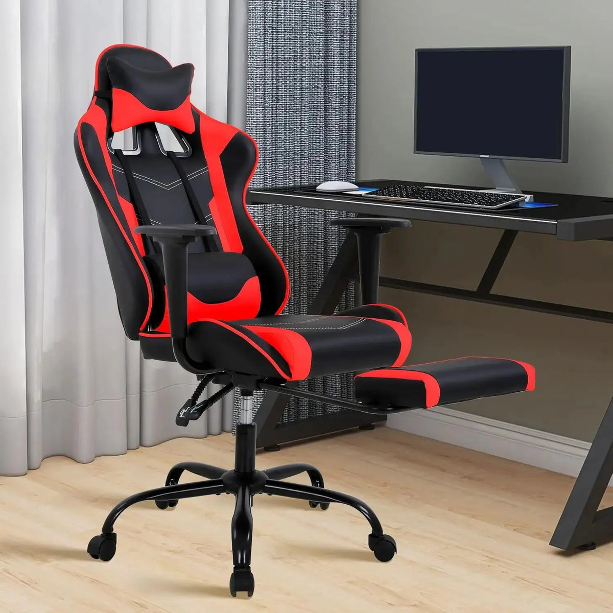 Ergonomic High-Back Gaming Chair PU Leather 250lbs Home Office, Customized Deals 4 U  Gaming Accessories Deals 4 U