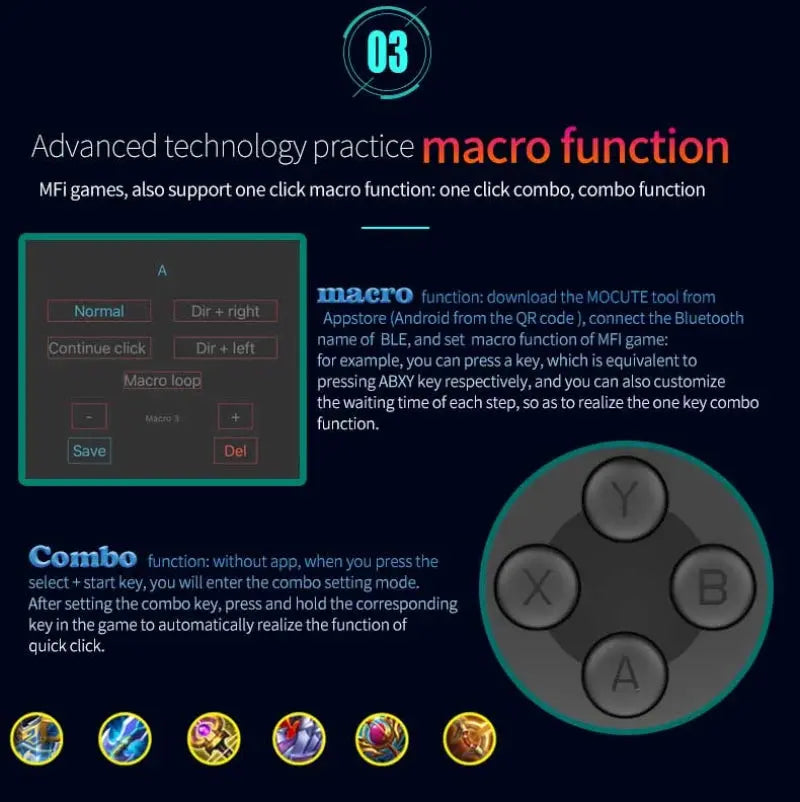 Gamepad For iPhone Android Cell Phone Control Bluetooth Controller Trigger Pubg Mobile Joystick Gaming Smartphone Mando Game Pad Deals 4 U  Mobile Gaming Deals 4 U