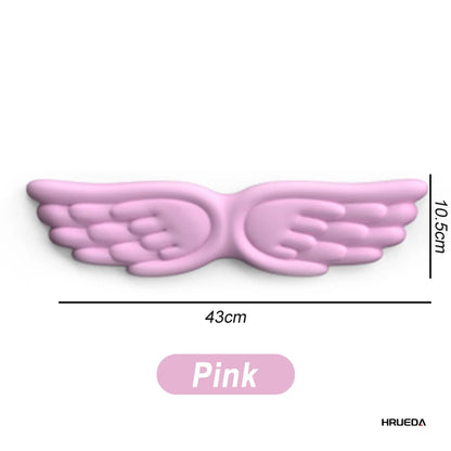 Mousepad Ergonomic Angel Keyboard Wrist Rest and Mouse Pad Set Reduce Wrist Pain for Office and Gaming Use Angel Wing, Memory Fo