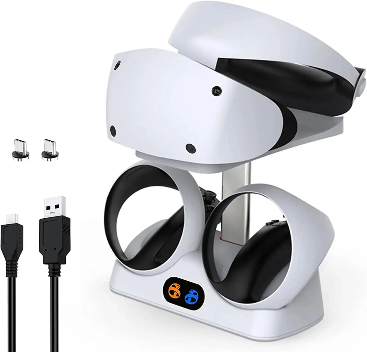 Controller Charging Dock for PS5 VR2 Charging Station with VR Headset Holder Display Stand PS VR2 Controller Charger for PS VR2 Deals 4 U  Console Accessories Deals 4 U