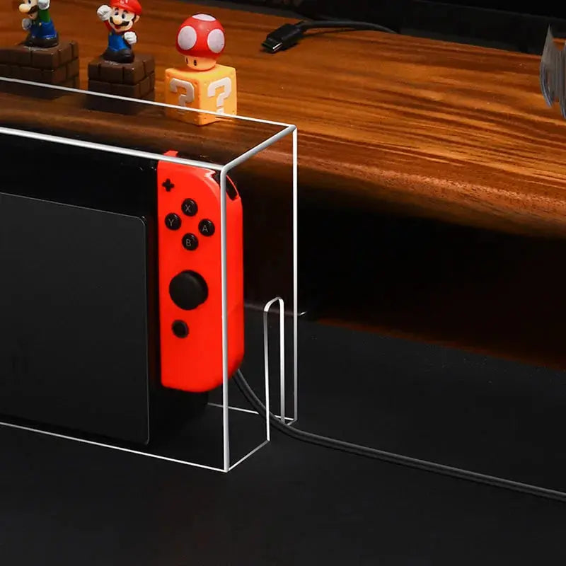 Display Box Host Dust Cover for Nintendo Switch NS Game Console Dock Protective Case Acrylic Hard Covers Switch Oled Accessories Deals 4 U  Console Accessories Deals 4 U