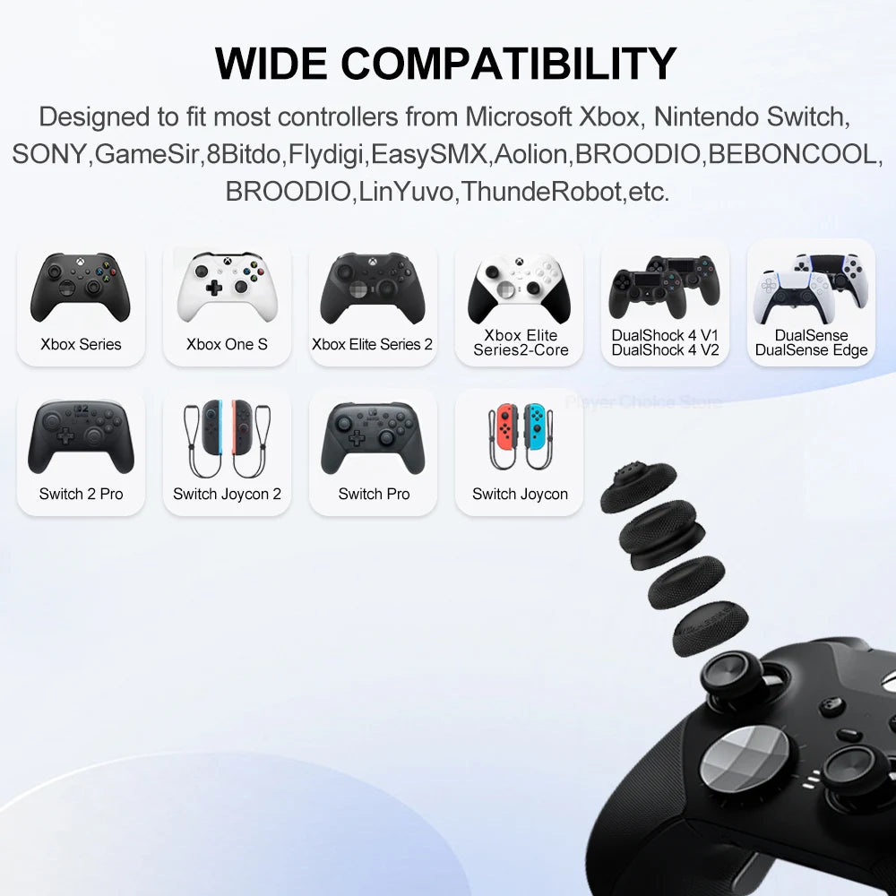 GameSir Joysticks Caps for G7 PRO Cyclone 2 Kaleid Flux G7 SE G8 Plus Nova 2 Lite Gamepads Colorful Silicon Thumb Grips Caps Deals 4 U   Deals 4 U