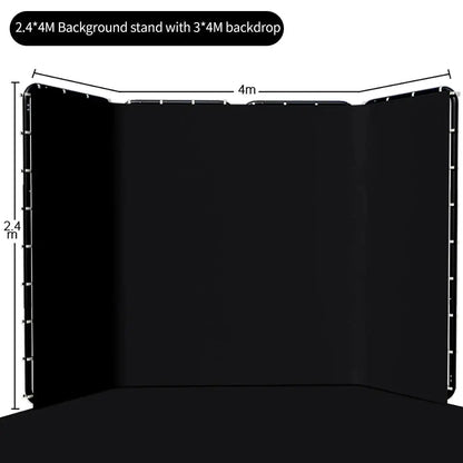 SH 2.4x4M Background Stand Frame With Photography Green Screen Backdrops  Photography Background Support Studio Light Tripod Deals 4 U  Streaming Equipment Deals 4 U