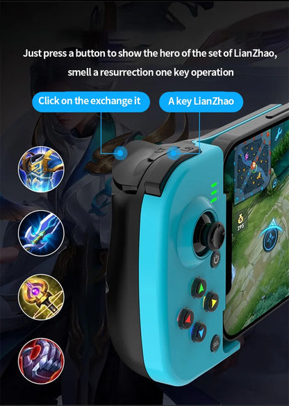 D3 TypeC Telescopic Mobile Phone Gamepad Bluetooth-compatible 5.0 Wireless Game Controller For PUBG Android iOS for Switch PS4/3