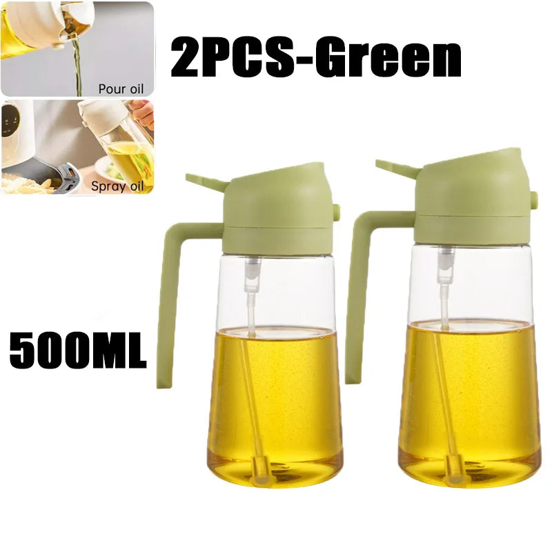 200/300/500ml Oil Spray Bottle BBQ Cooking Olive Oil Sprayer Plastic Baking Oil Spray Empty Bottle Vinegar Bottle Or  Oil brush Deals 4 U   Deals 4 U