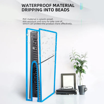 For PS5 Slim Console Dust Cover Dustproof Transparent Case Dustprevent Bag Game Accessories For Disc Version & Digital Edition
