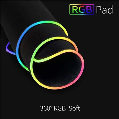 Black Mouse Pad Asus Rgb Gaming Mause Mat Anime Mats Gamer Rug Pc Xxl Cute Pads Large Game Keyboard Carpet Backlight Mousepad Deals 4 U  Gaming Accessories Deals 4 U