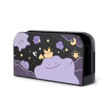 Cartoon Switch 2 Protective Case for Nintendo Switch 2 Glitter Purple Customize Joy-Con Console Case Can be inserted Dock Cover