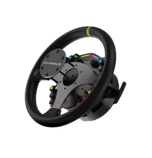 CAMMUS C12 with LC100 pedals kit C12 Direct Drive Steering Wheel Global First includes two T-shaped base flanges Deals 4 U  Gaming Accessories Deals 4 U