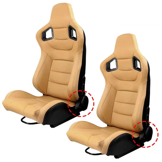 1Pcs Universal Racing Car Seats 70-180 degree Adjustable Seat 3D PVC Full WRAP Leather Racing Sports Bucket Seats with 1 Slider Deals 4 U  Gaming Accessories Deals 4 U