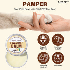 Pet Paw & Nose Balm Dog Cat Vanilla Scent Moisturizing Soothing Anti-Cracking Repairing Dry Cracked Natural Moisturizer Deals 4 U   Deals 4 U