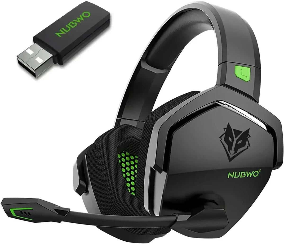 NUBWO G06 Pro Wireless Gaming Headset with Charging Station for Headset and PS5 Controller 17ms Low Latency Dynamic 50mm Drivers Deals 4 U  Gaming Accessories Deals 4 U