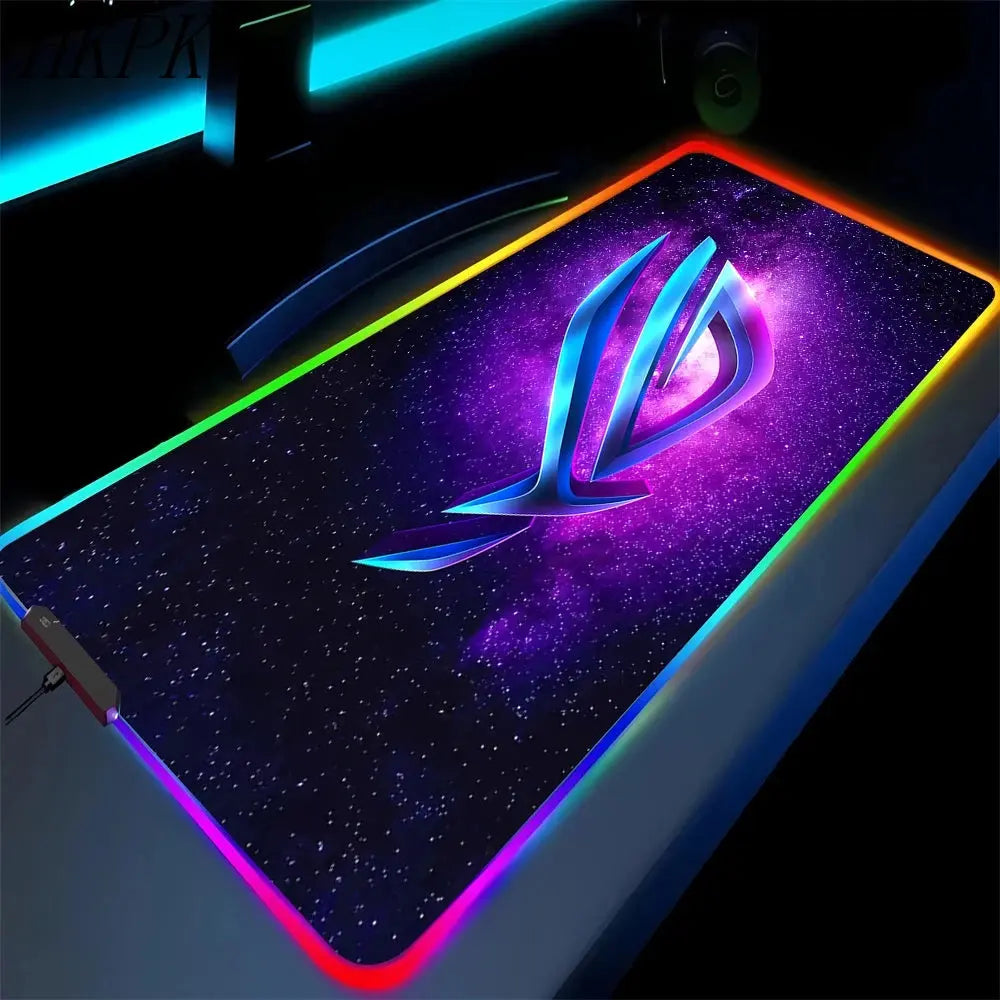 Black Mouse Pad Asus Rgb Gaming Mause Mat Anime Mats Gamer Rug Pc Xxl Cute Pads Large Game Keyboard Carpet Backlight Mousepad Deals 4 U  Gaming Accessories Deals 4 U