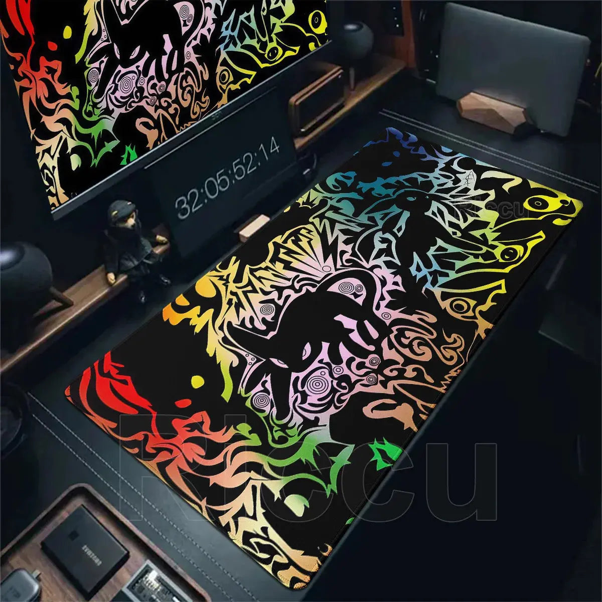 Japan Anime Gamer Mouse Pad E-eevee Cabinet Kawaii Tablepad XXL P-pokemon Keyboard Rug Laptop PC Gaming Rubber Extended DeskMats Deals 4 U  Gaming Accessories Deals 4 U