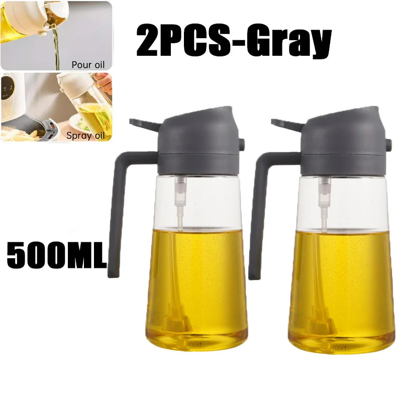 200/300/500ml Oil Spray Bottle BBQ Cooking Olive Oil Sprayer Plastic Baking Oil Spray Empty Bottle Vinegar Bottle Or  Oil brush Deals 4 U   Deals 4 U
