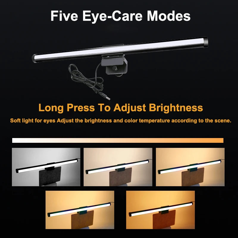 RGB CCT Led Monitor Light Bar for Computer Gaming Lights Bar Monitor Screen Hanging Lighting USB Dimmable Desk Lamp Atmosphere