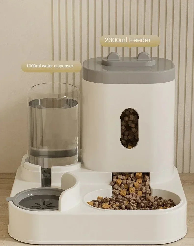 Automatic Feeder Dog Cat Food Bowl With Water Fountain Large Capacity Pet Food Storage Dispenser Container Puppy Pet Accessories Deals 4 U   Deals 4 U