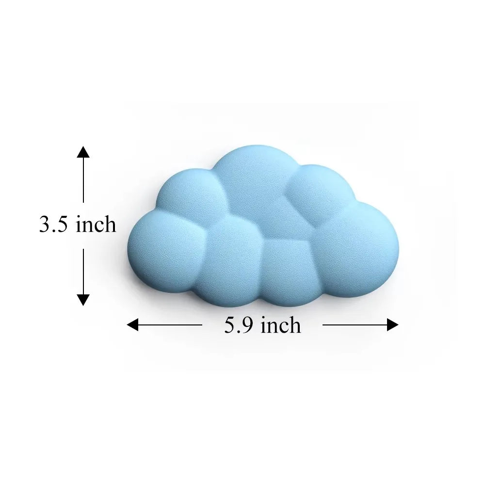 Keyboard Cloud Wrist Rest Pad Anti-Slip Desk Mat Memory Foam Palm Rest Ergonomic Mouse Pad Typing Wrist Rest for Office
