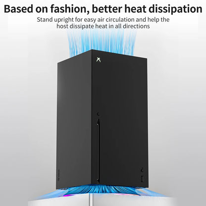 For Xbox Series X Host RGB Vertical Cooling Stand Holder With USB Port For Xbox Host Console Accessories