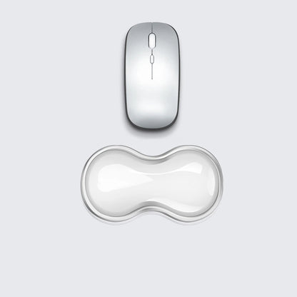 Ergonomic Silicone Gel Keyboard and Mouse Wrist Rest Set Clear Wrist Rest for Keyboard 60%/68%/75%