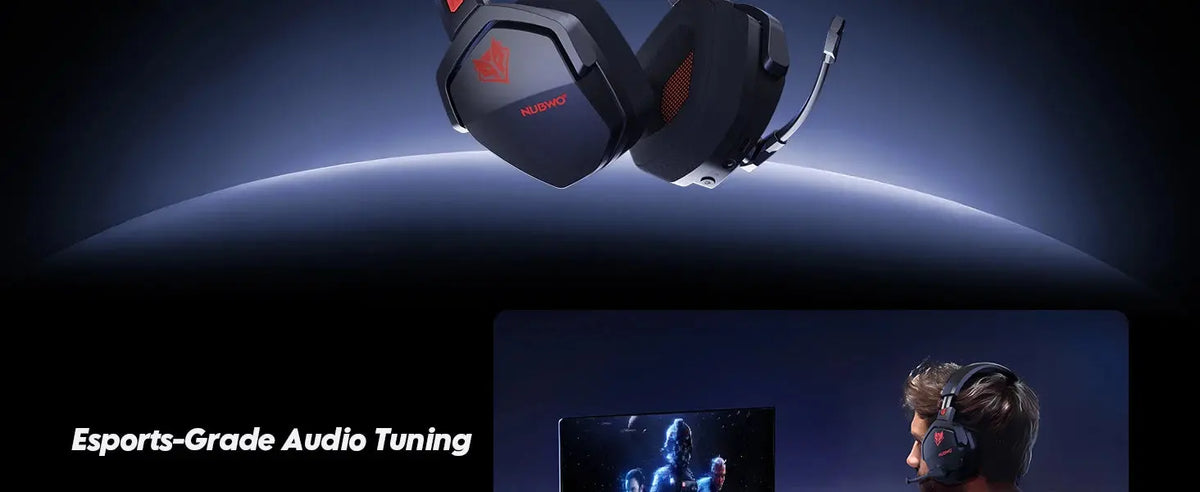 NUBWO G06 Dual Wireless Headsets Gamer with Microphone 2.4GHz Bluetooth 5.3 Gaming Headphones for PS5, PS4, PC, Mobile, Switch Deals 4 U  Gaming Accessories Deals 4 U