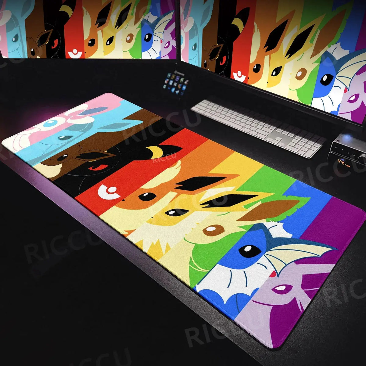 Japan Anime Gamer Mouse Pad E-eevee Cabinet Kawaii Tablepad XXL P-pokemon Keyboard Rug Laptop PC Gaming Rubber Extended DeskMats Deals 4 U  Gaming Accessories Deals 4 U