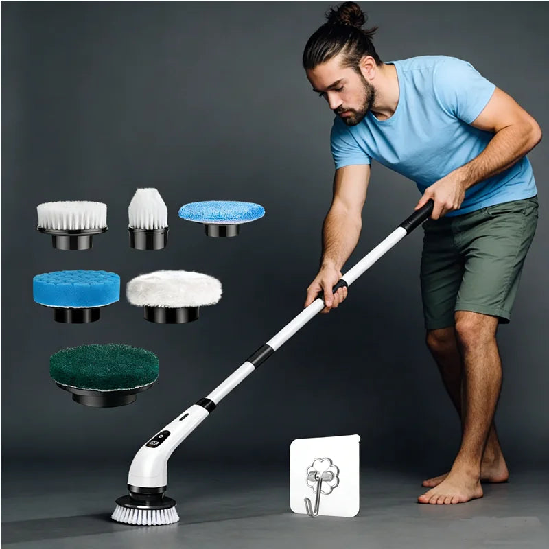 Cordless Household Spin Scrubber Kitchen Gadgets Hair Brushes Bathroom Broom Toilet  Multipurpose Cleaning Brush  Electric Mops Deals 4 U   Deals 4 U
