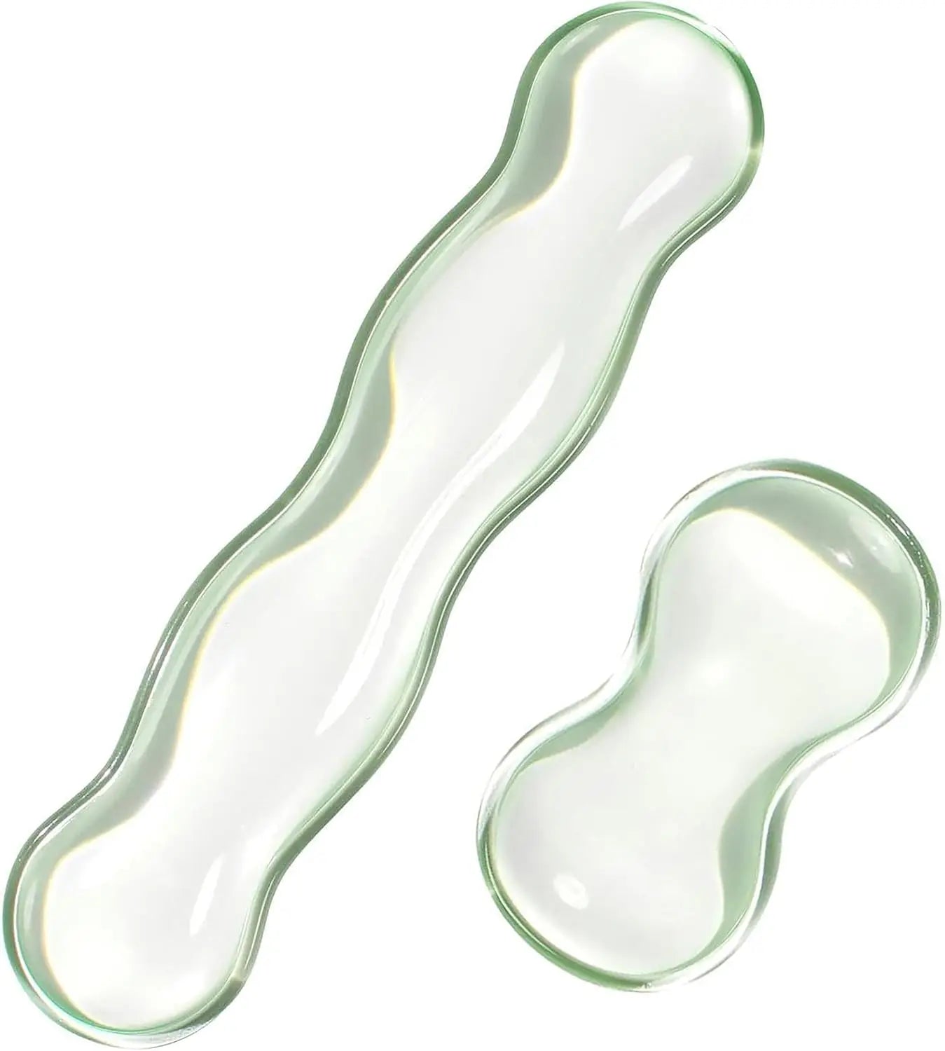 Ergonomic Silicone Gel Keyboard and Mouse Wrist Rest Set Clear Wrist Rest for Keyboard 60%/68%/75%